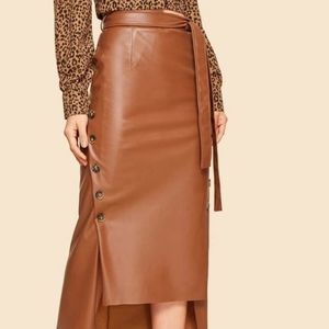 Leather skirt
